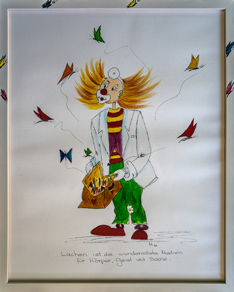 Foto der Zeichnung Clown Doktor